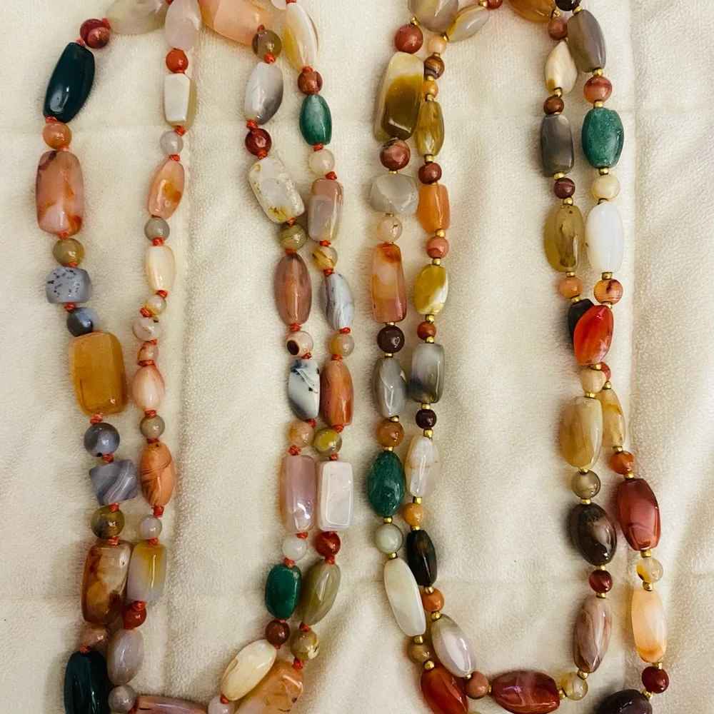 Vintage Glass Quartz/ crystals necklaces